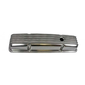 Racing Power Company R6181 Tall Finned Polished Aluminum Valve Cover for Small Block Chevy