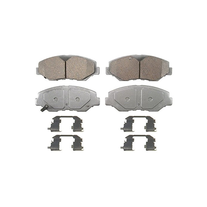 Wagner ThermoQuiet QC914 Ceramic Disc Pad Set With Installation Hardware, Front