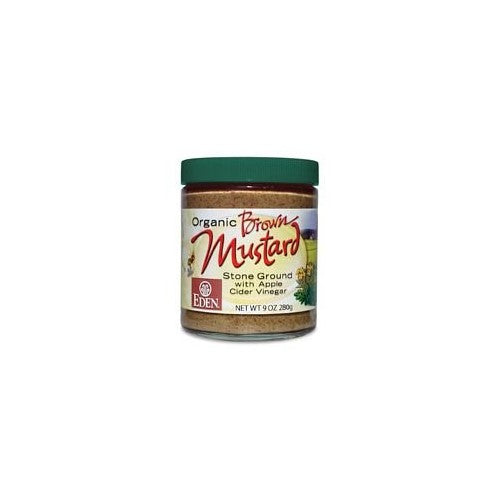 Eden Foods Organic Brown Mustard - Glass, 9 Ounce - 12 per case.