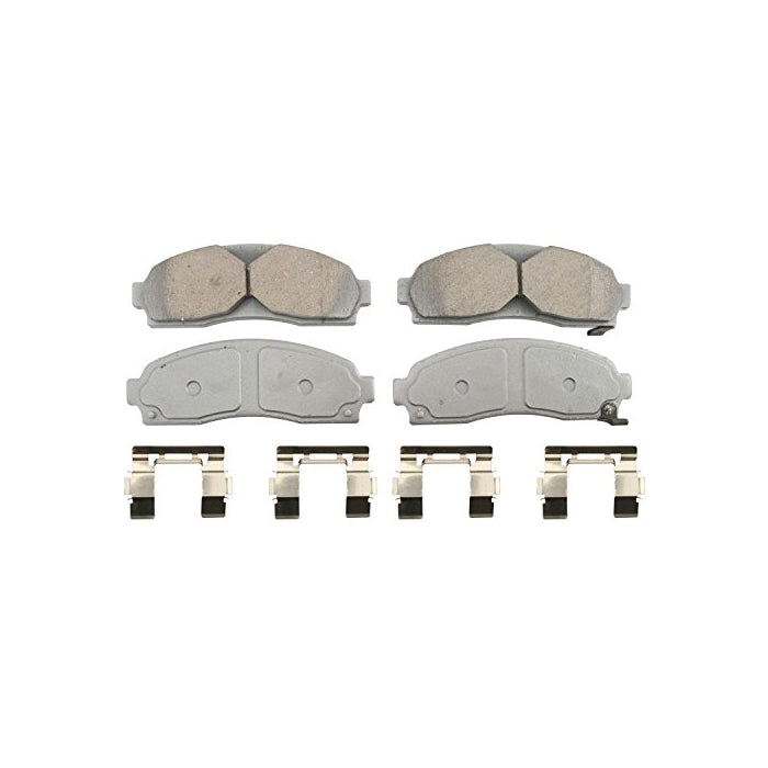 Wagner ThermoQuiet QC913 Ceramic Disc Pad Set With Installation Hardware, Front