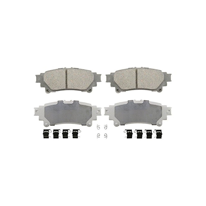 Wagner ThermoQuiet QC1391 Ceramic Disc Pad Set With Installation Hardware, Rear