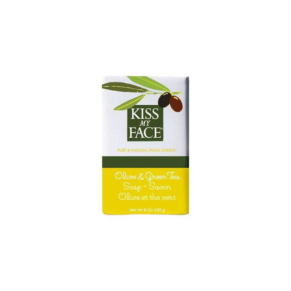 Kiss My Face Moisturizing Bar Soap for All Skin Types - Olive & Green Tea - 8 oz