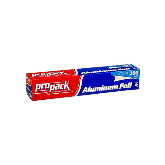 Propack Aluminum Silver Foil 12 Inch Width 200 Feet Length