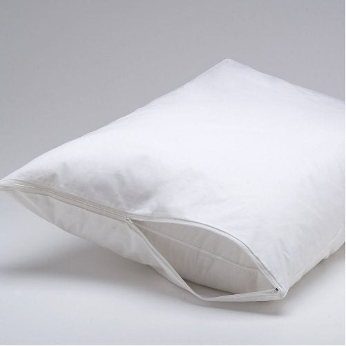 DELUXE Vinyl Pillow Protector with Zipper, 2 Pillow Covers