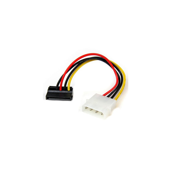 StarTech.com SATAPOWADPL 6-Inch 4-Pin LP4 Molex to Left Angle SATA Power Adapter