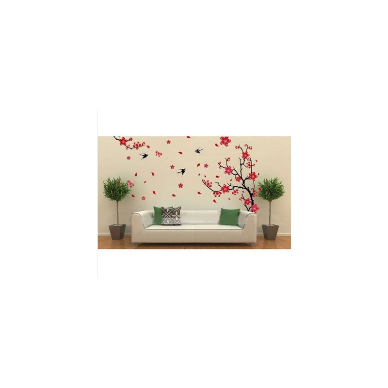 Hotportgift Large Plum Blossom Flower Removable Wall Sticker Decor Decal Room Background Art (7050cm)