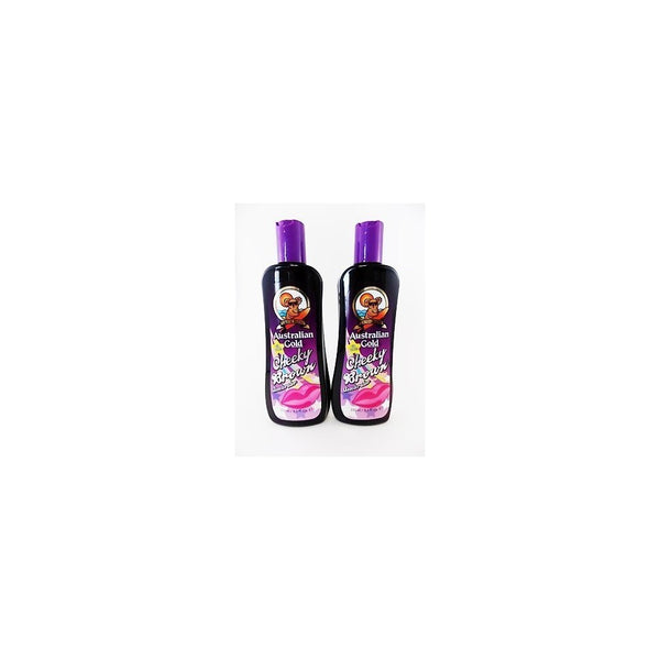 2 BOTTLES OF Australian Gold Cheeky BrownBronzing Tanning Lotion 8.5 Oz.