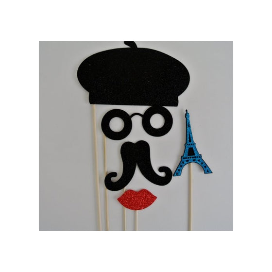 Parisian Inspired Photo Booth Party Props