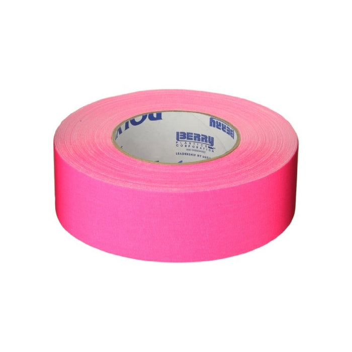 Polyken 510 Rubber Premium Grade Gaffer's Tape, 45m Length x 48mm Width, Neon Pink