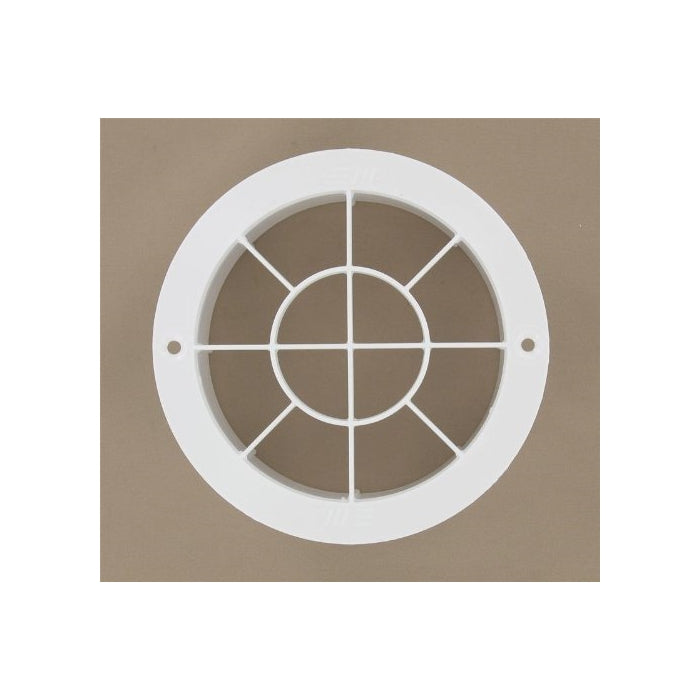White 4" vent grill