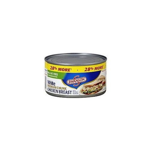 Swanson, Canned Chicken, 12.5oz Can (Pack of 4) (Choose Size Below) (12.5oz Can Premium Chunk White Chicken)