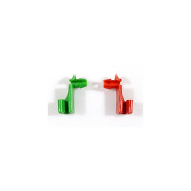 PT Auto Warehouse CPA3523-FTG - Outside Exterior Outer Door Handle/Tailgate Handle Rod Retainer Clips - 1pc Green (Replaces # 88981030), 1pc Red (Replaces # 88981031)