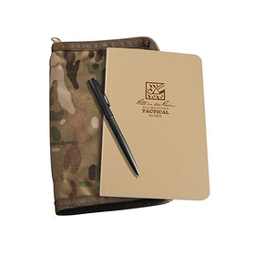 Rite in the Rain All-Weather Tactical Field Kit: MultiCam CORDURA Fabric Cover, 4 5/8" x 7 1/4" Tan Tactical Notebook, All-Weather Pen (No. 980M-KIT)