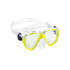 Phantom Aquatics Velocity Scuba Snorkeling Dive Mask, Yellow
