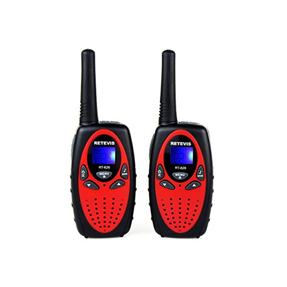 Retevis RT628 Kids Walkie Talkies 22 Channel FRS Toy for Kids UHF 462.550- 467.7125MHz 2 Way Radio Toy(Red,2 Pack)