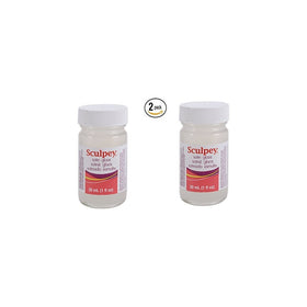 Polyform Sculpey Glaze, 1-Ounce, Satin (2)