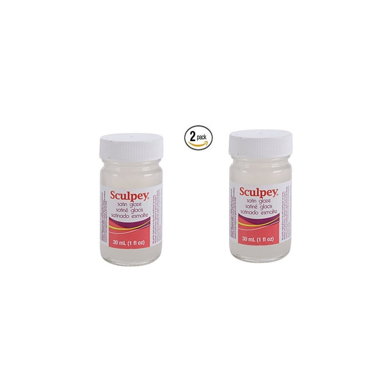 Polyform Sculpey Glaze, 1-Ounce, Satin (2)