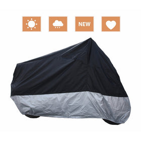 RockyMRanger Breathable Motorcycle Cover Cruisers Touring Bikes Storage YM3BS-1