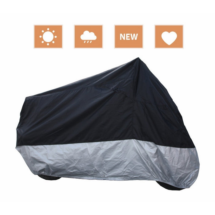 RockyMRanger Breathable Motorcycle Cover Cruisers Touring Bikes Storage YM3BS-1