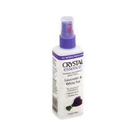 Crystal Essence Lavender and White Tea Body Spray - 4 oz - Liquid (Pack of 2)