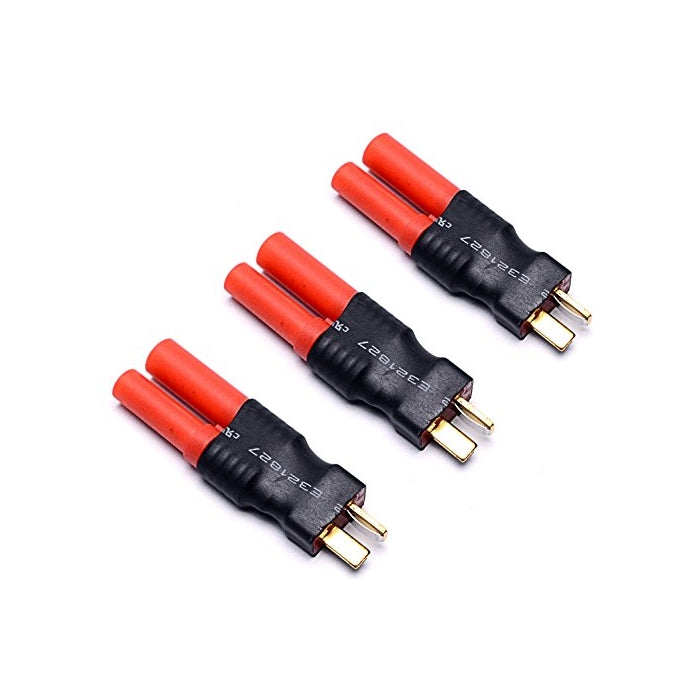 Readytosky Deans T-Plug Male to HXT 4mm Connector Adapter No Wires RC LiPo Battery Connectors(3PCS)