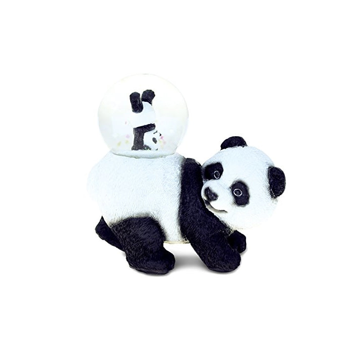 Puzzled Panda (45MM) Resin Stone Finish Snow Globe - Animal Theme - Unique Elegant Gift and Souvenir - Item #9468