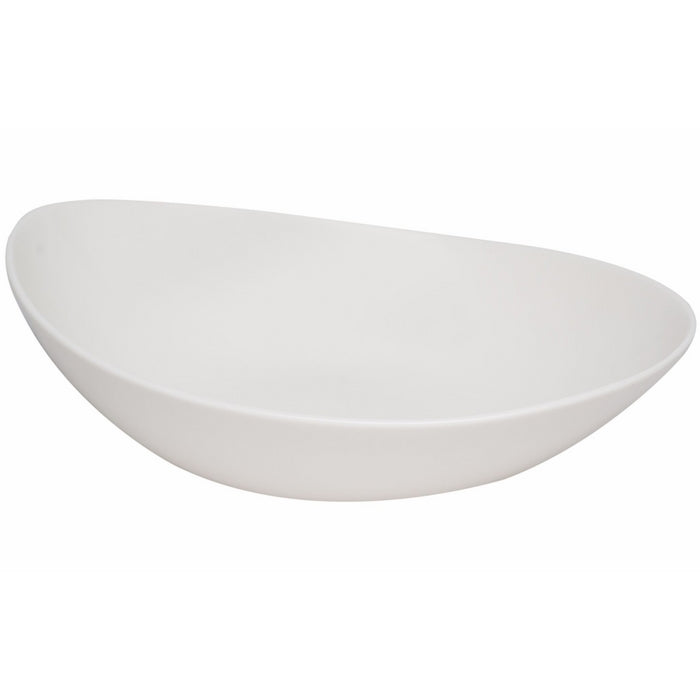 Red Vanilla Whisper Coupe Pasta Bowl, Set of 6, 9", White