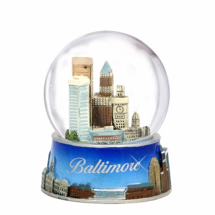 Baltimore Snow Globe from Maryland. Souvenir Snow Globe of Baltimore Skyline. 3.5" (65mm) snow globes