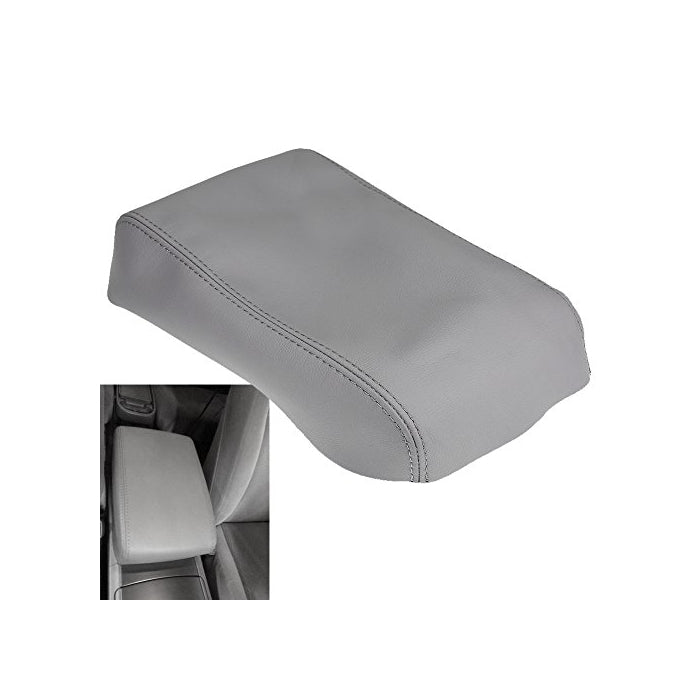 QKPARTS Armrest Center Console Leather Synthetic Cover for Toyota Highlander Gray