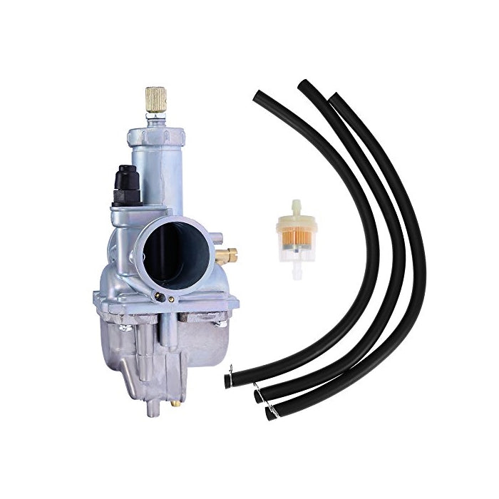 QKPARTS New Carburetor For Kawasaki Bayou 250 KLF250A klf250 With Inline Fuel Filter 2003-2011