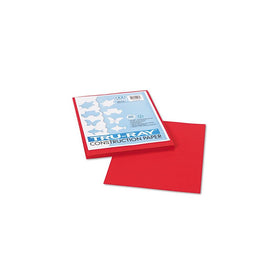 Pacon Tru-Ray Construction Paper, 9-Inches by 12-Inches, 50-Count, Holiday Red (102993)
