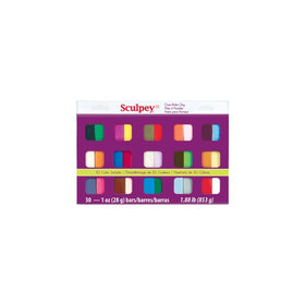 Sculpey III Oven Bake Clay Sampler 1oz, 30/pkg