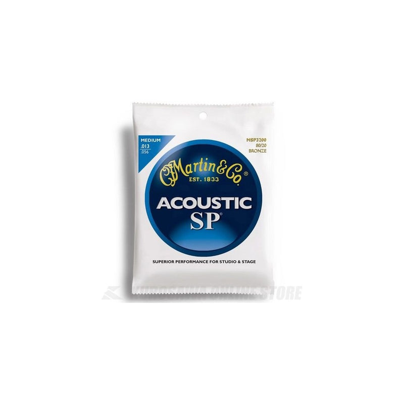 Martin MSP3200 SP 80/20 Bronze Acoustic Guitar Strings, Medium