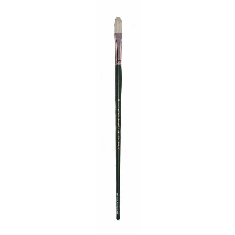 Silver Brush 1003-6 Grand Prix Premier Long Handle Hog Bristle Brush, Filbert, Size 6