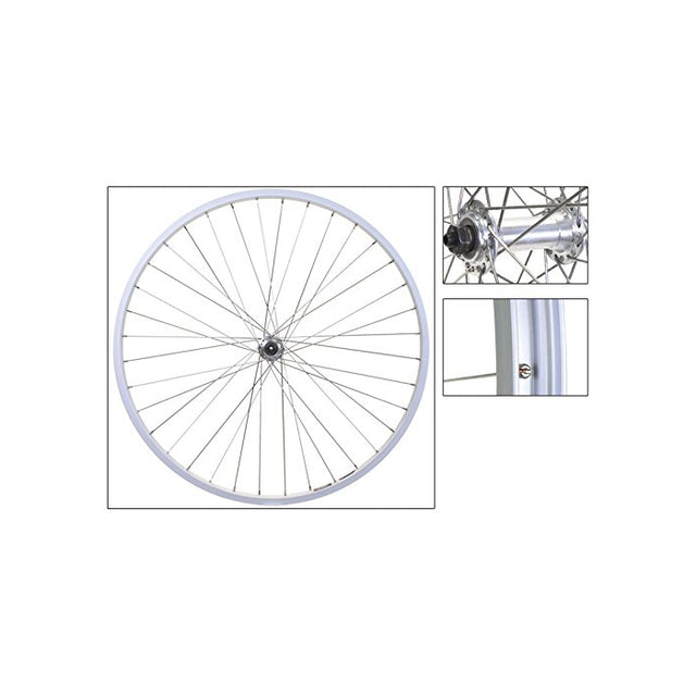Wheel Master Front Bicycle Wheel 26 x 1.5 36H, Alloy, Quick Release, Silver