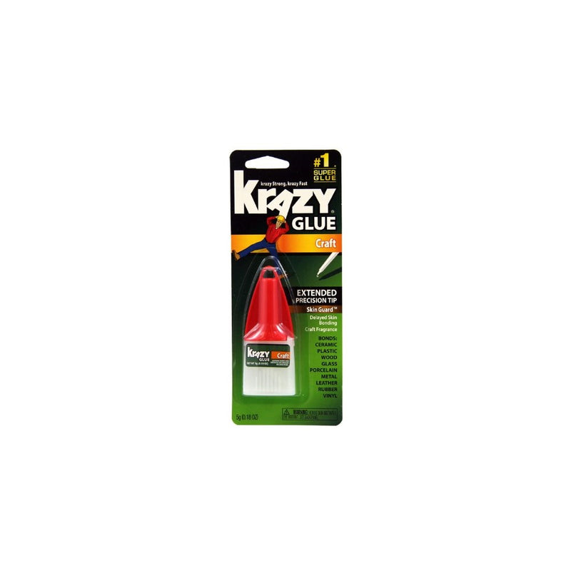 Krazy Glue KG38548R Instant Crazy Glue Craft Formula Precision Tip 0.18-Ounce