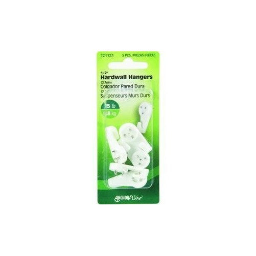 Hllman Fasteners 121122 Nail-in Hardwall Hooks, Large, 3 Pack