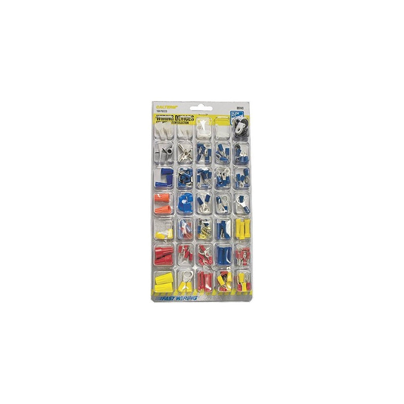 Calterm 05149 Assorted Electrical Terminal and Connector Slidekit, 22-10 AWG, 49 pc kit