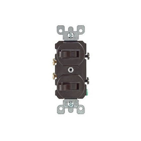 LEVITON COMBINATION SWITCHES 15 amp