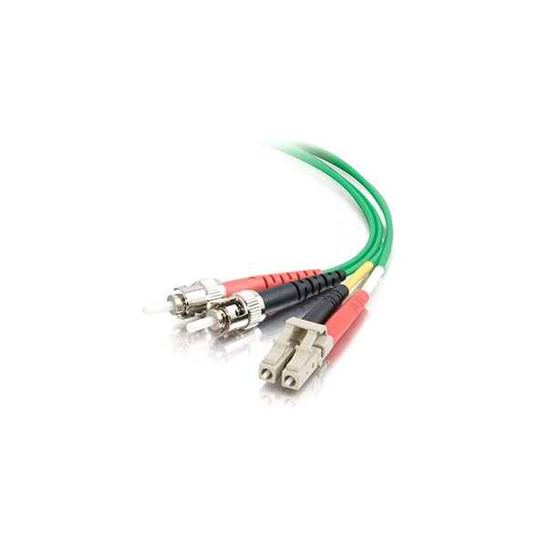 C2G/Cables to Go 37212 LC/ST Duplex 62.5/125 Multimode Fiber Patch Cable (2 Meter, Green)