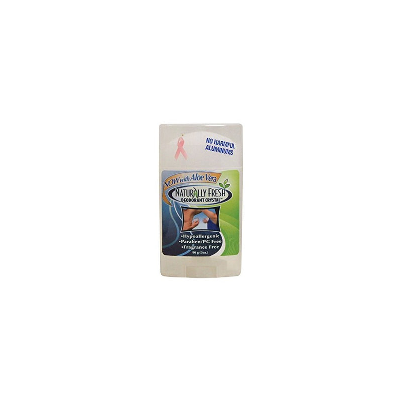 Naturally Fresh Crystal Wide Stick Deodorant with Aloe Vera, 3 Ounce