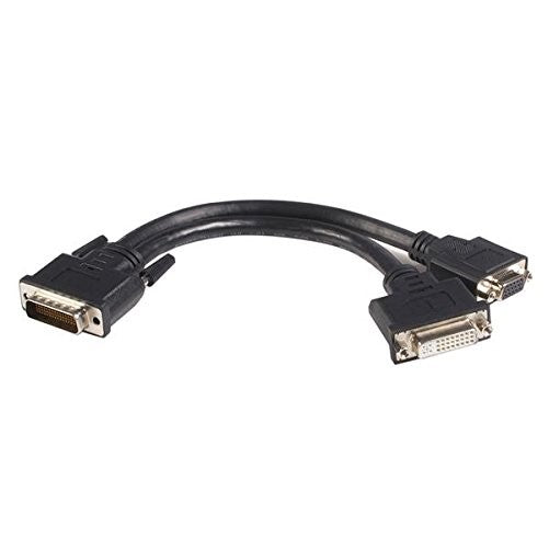 StarTech.com DMS 59 Splitter Cable - 8in - DMS 59 to 1 x DVI/1 x VGA - Y Cable - DMS 59 to VGA - Monitor Splitter Cable - DMS 59 Cable