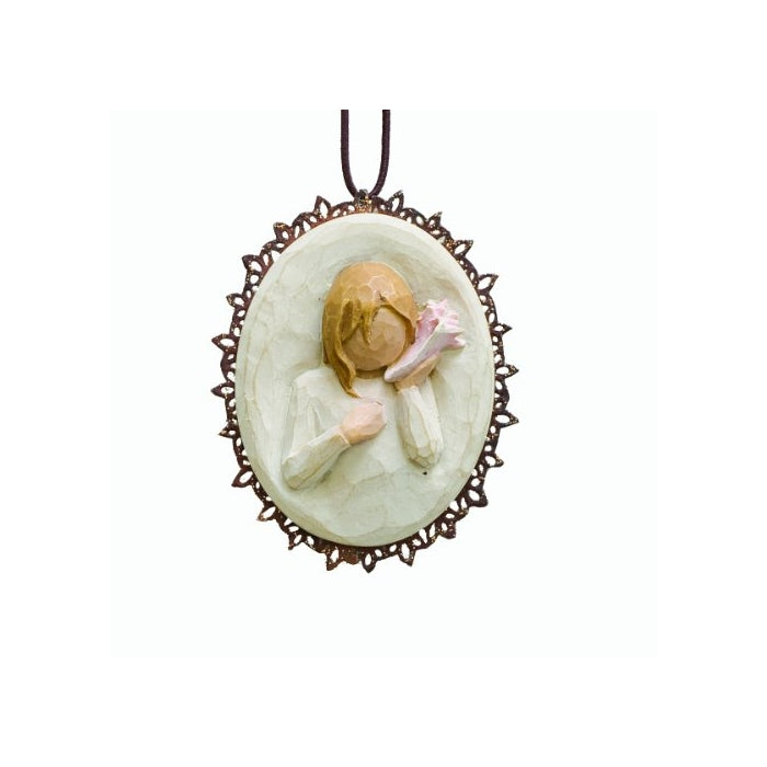 Willow Tree Thinking of You Metal Edged Ornament by Susan Lordi