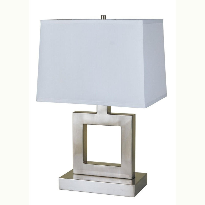 ORE International 8137S 22-Inch Satin Nickel Metal Table Lamp