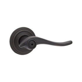 Kwikset Avalon Bed/Bath Lever in Venetian Bronze