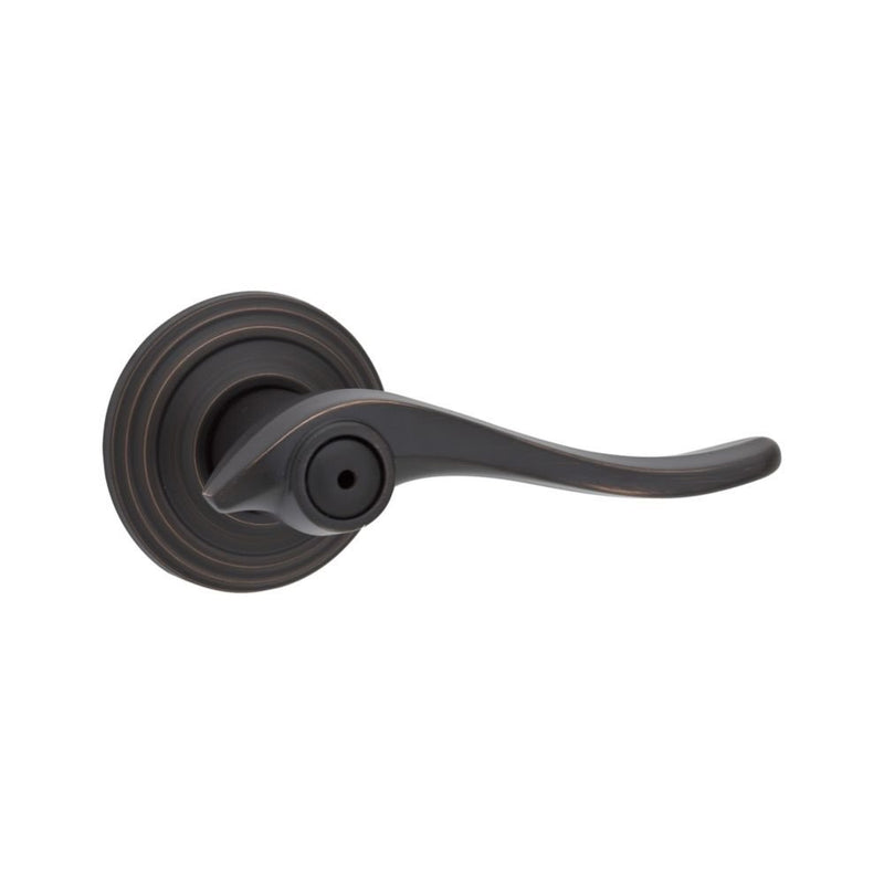 Kwikset Avalon Bed/Bath Lever in Venetian Bronze