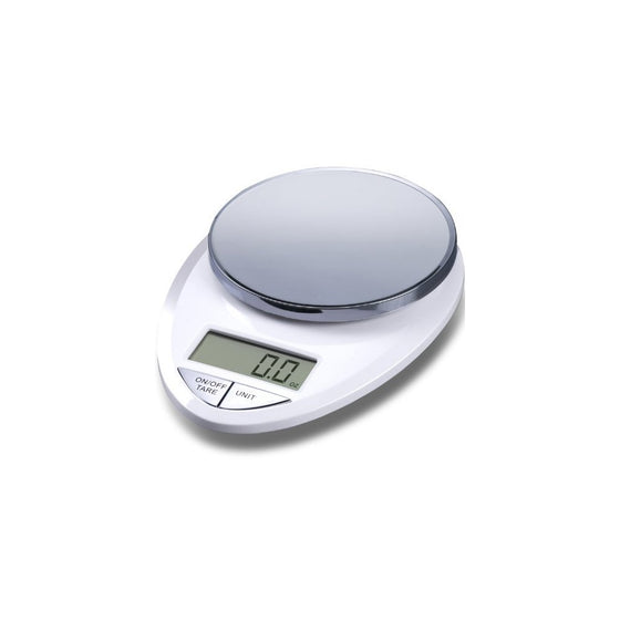 EatSmart Precision Pro Digital Kitchen Scale, White Chrome