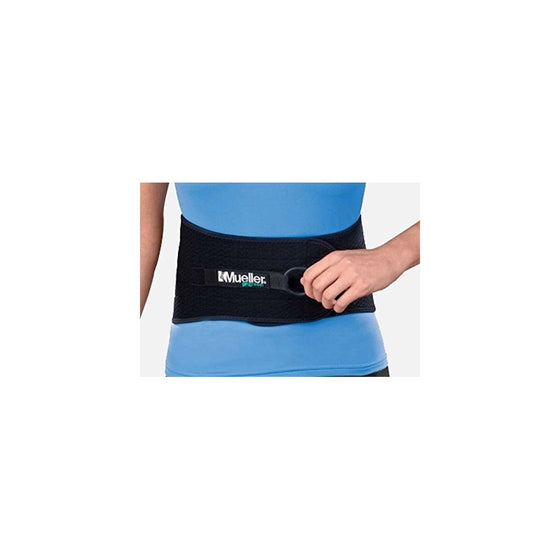 Mueller Adjustable Back and Abdominal Support, Black, One Size