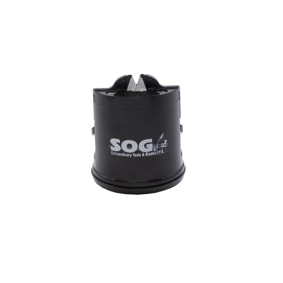 SOG Countertop Sharpener Gear SH-02 2.5" Tall, Suction Bottom, Black