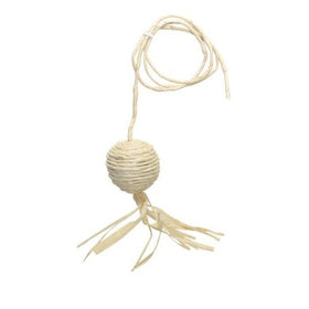 Catit Eco Terra Natural Cornhusk and Raffia Cat Toy, Ball with String